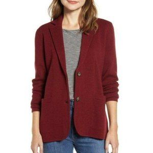 J. Crew Burgundy Cardigan Sweater